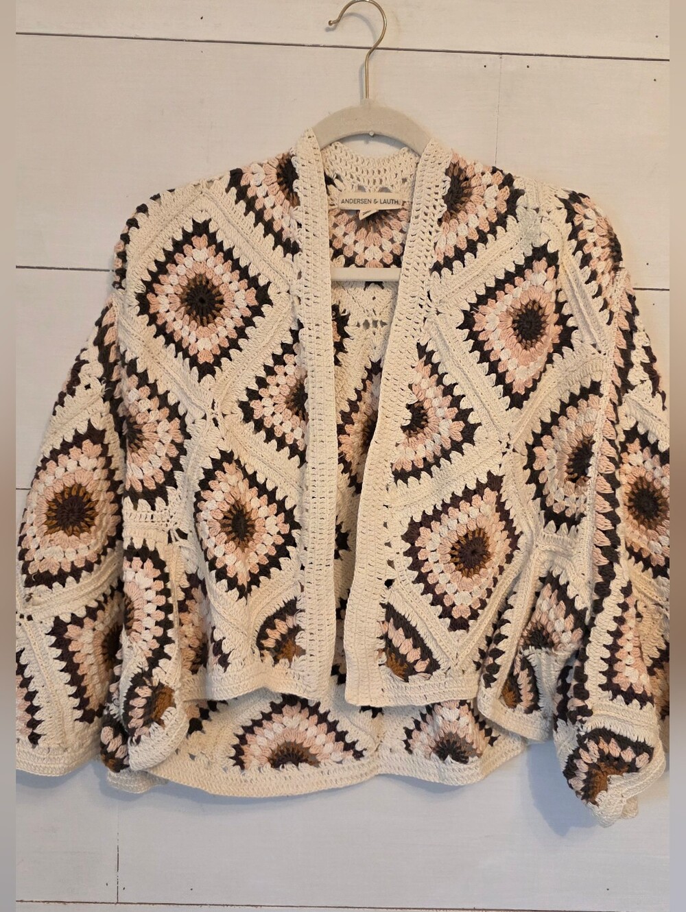 Stunning Anthropologie Andersen And Lauth Crochet Sweater